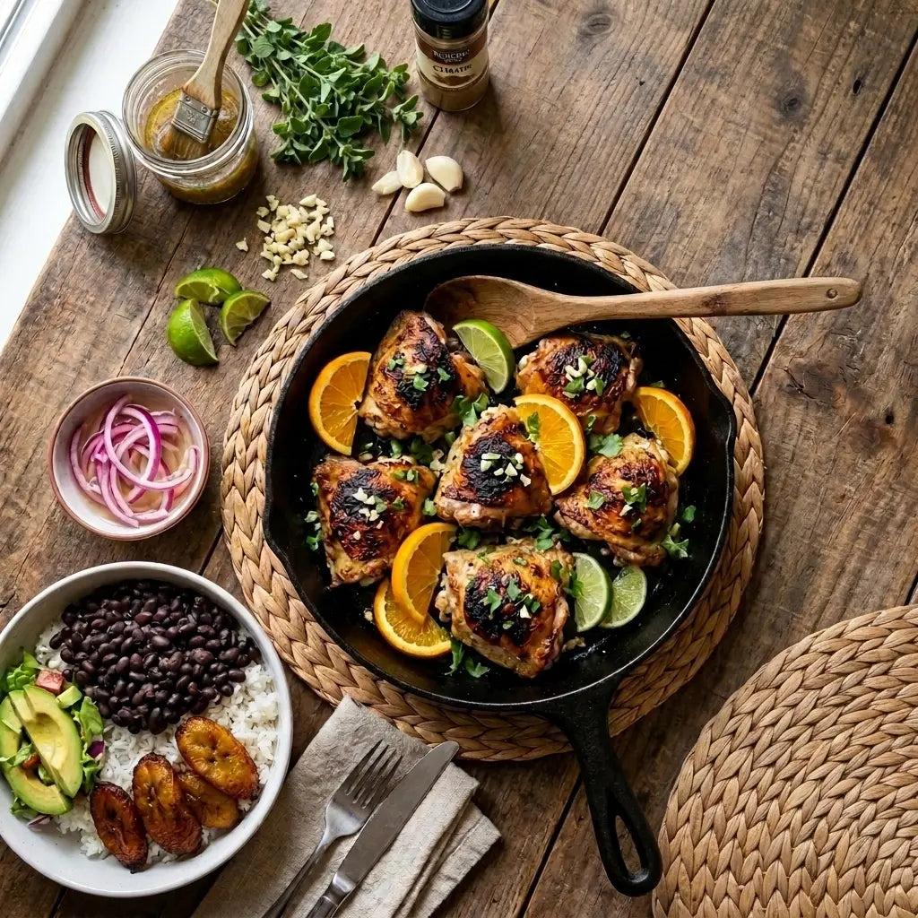 Mojo-marinated Cuban chicken — three cooking methods recipe