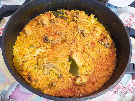 Cuban arroz con pollo a la chorrera
