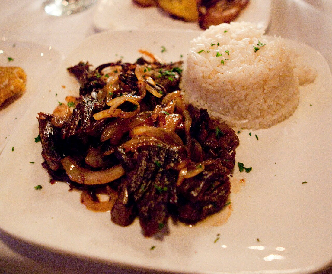 Cuban vaca frita (crispy shredded beef)