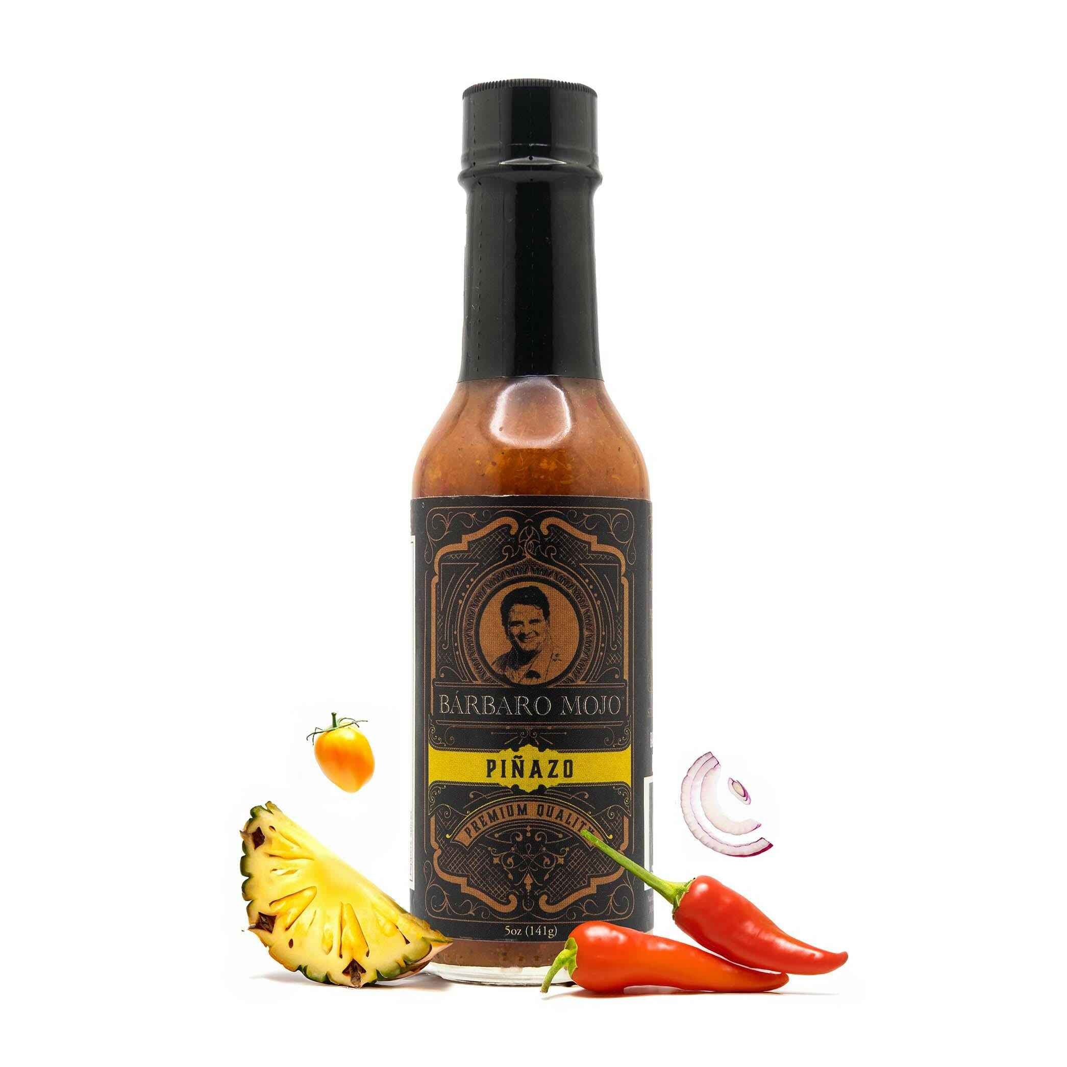 Pineapple Cuban Hot Sauce with Habaneros and Fresno peppers with Mojo 